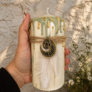 Beltane Full Moon Candle