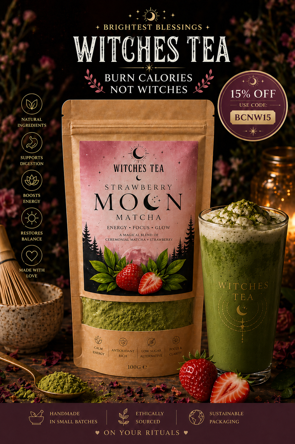 Strawberry Moon Matcha